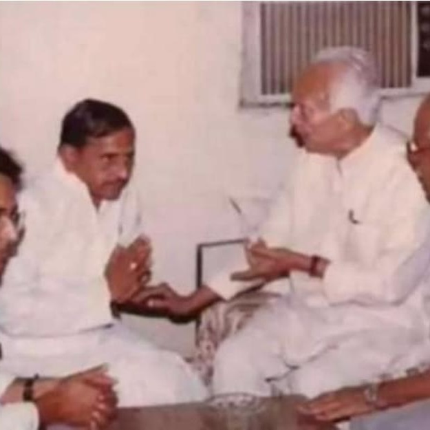 With Chief Minister Mulayam Singh Yadav