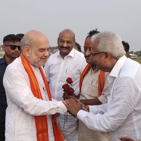With Union Minister Amit Shah