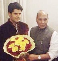 With Union Minister Rajnath Singh