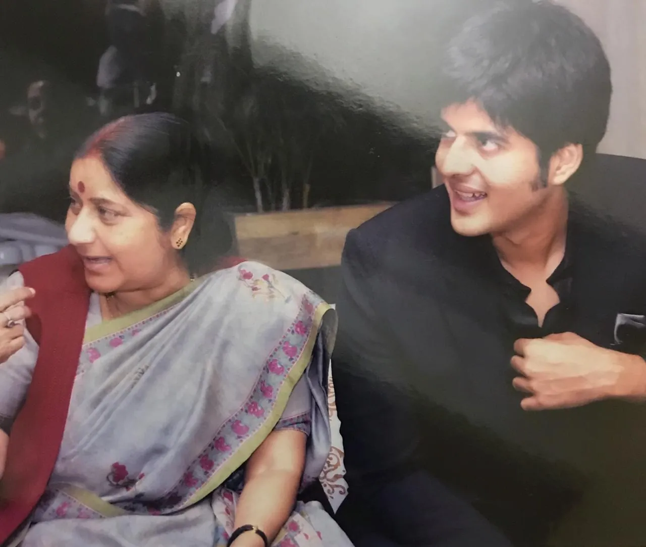 With Union Minister Sushma Swaraj