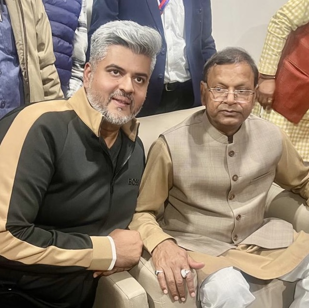 With State President Pankaj Chaudhary